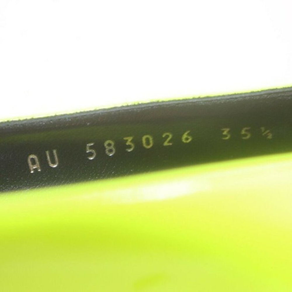 Saint Laurent Kiki Neon Patent Leather Pumps - Picture 8 of 10